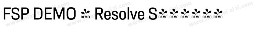 FSP DEMO - Resolve S字体转换